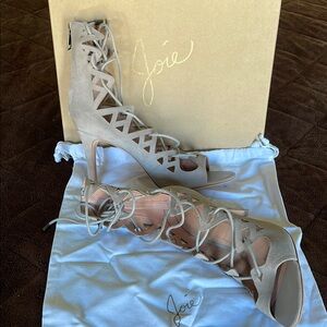 Joie Women's Lace-Up Heels - Tan